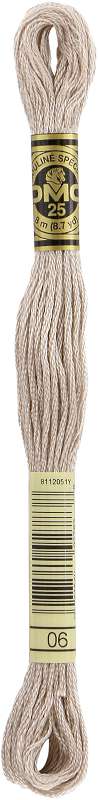 DMC 6-Strand Embroidery Cotton 8.7yd Medium Light Driftwood