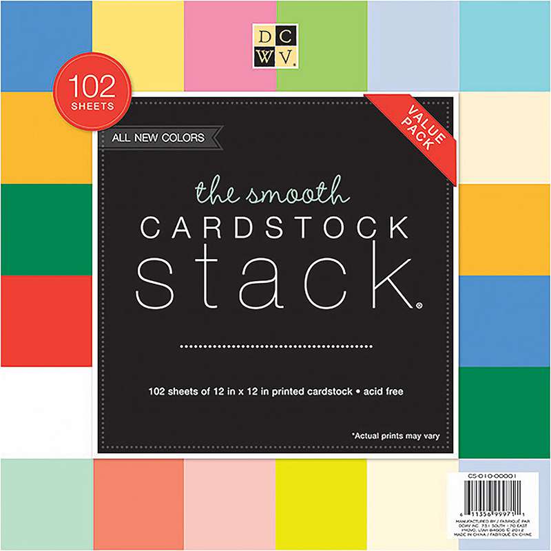 DCWV Single-Sided Cardstock Stack 12