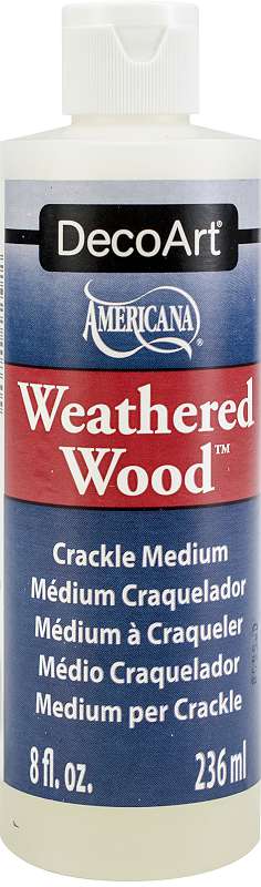 Weathered Wood Crackling Medium 8oz Brown