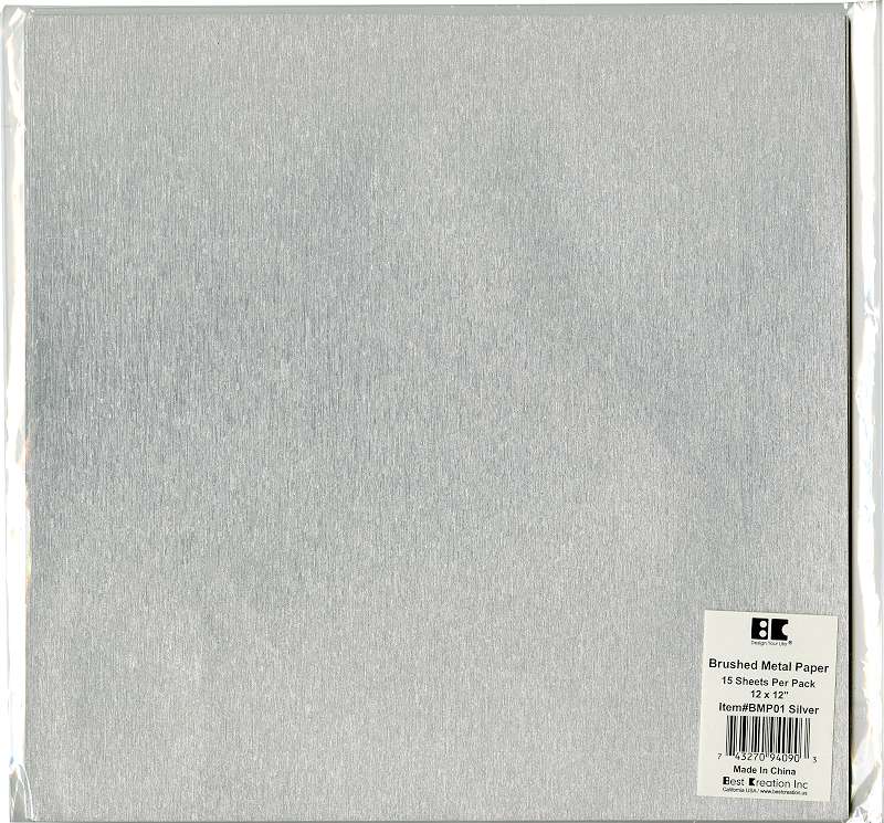 Best Creation Brushed Metal Single-Sided Paper 12