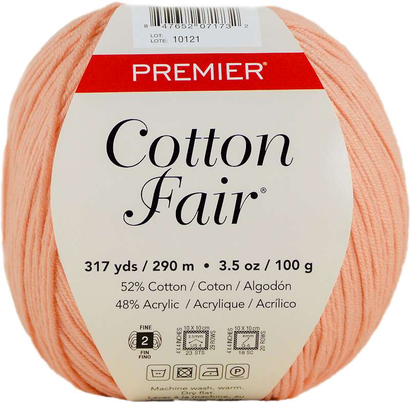 Premier Yarns Cotton Fair Solid Yarn Coral