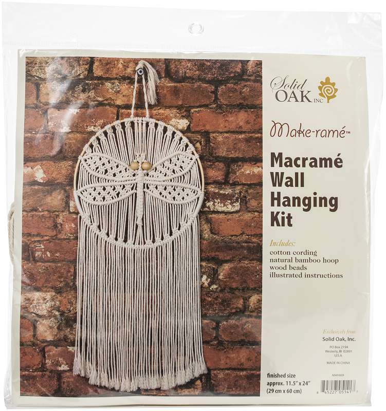 Macrame Wall Hanger Kit Dragonfly