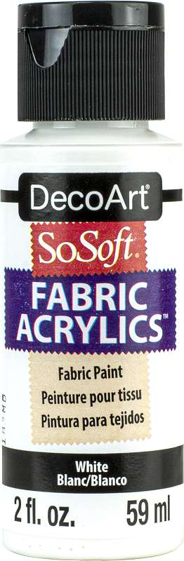 SoSoft Fabric Acrylic Paint 2oz White