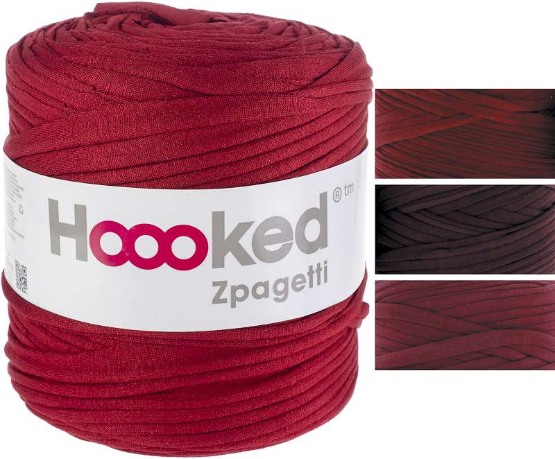Hoooked Zpagetti Yarn Burgundy Passion