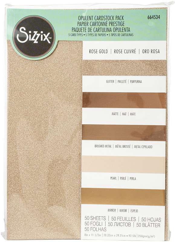 Sizzix Surfaces Opulent Cardstock Pack 8