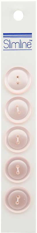 Slimline Buttons  Light Pink 2-Hole 3/4