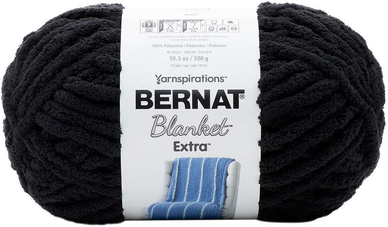 Bernat Blanket Extra Yarn Black