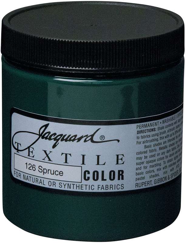 Jacquard Textile Color Fabric Paint 8oz Spruce