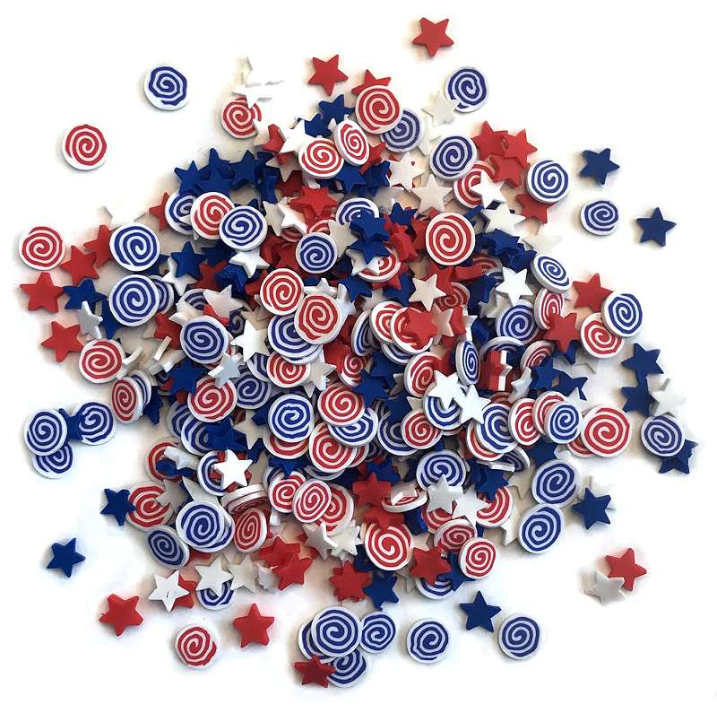 Buttons Galore Sprinkletz Embellishments 12g Star Spangled