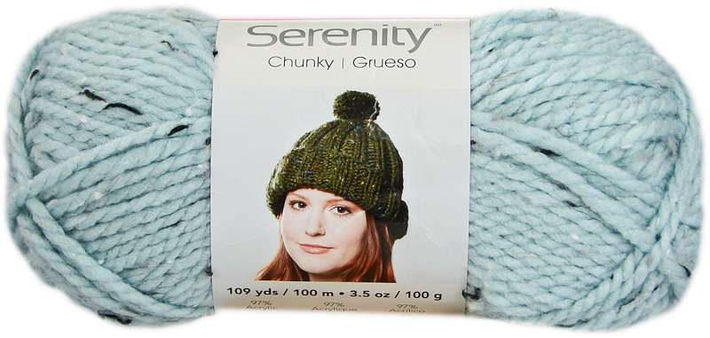 Premier Yarns Serenity Chunky Tweed Yarn Light Blue