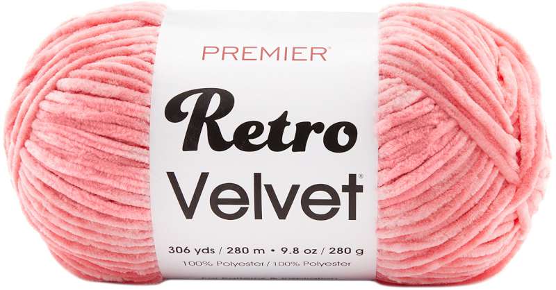 Premier Yarns Retro Velvet Yarn Coral