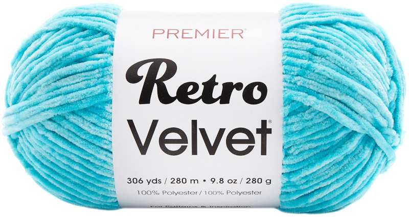 Premier Yarns Retro Velvet Yarn Aqua