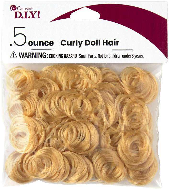 Curly Doll Hair .5oz Strawberry Blonde