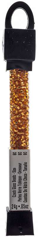John Bead Czech Seed Beads 24g 8/0 Gold S/L