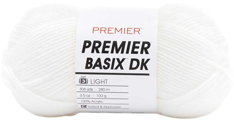 Premier Yarns Basix DK Yarn White