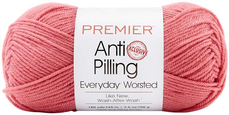 Premier Yarns Anti-Pilling Everyday Worsted Solid Yarn Azalea