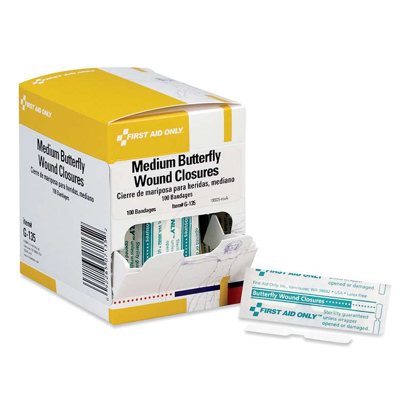 First Aid Only Butterfly Wound Closures, 0.38