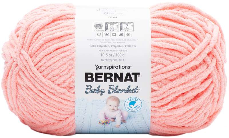 Bernat Baby Blanket Big Ball Yarn Coral Blossom
