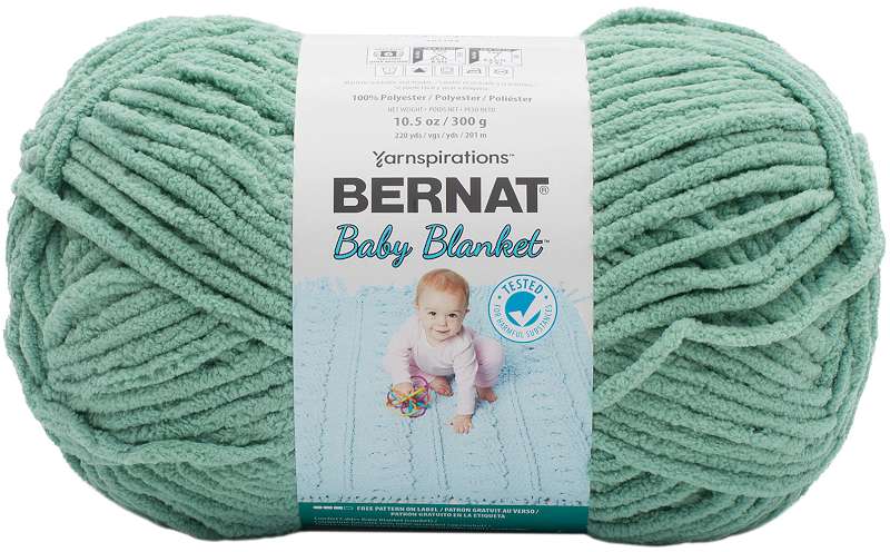 Bernat Baby Blanket Big Ball Yarn Misty Jungle Green