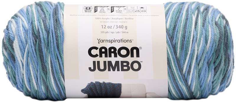 Caron Jumbo Print Yarn Seafoam