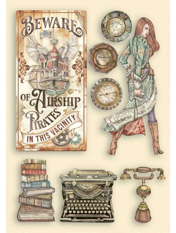 Stamperia Wooden Shapes A5 Typwriter, Lady Vagabond Lifestyle