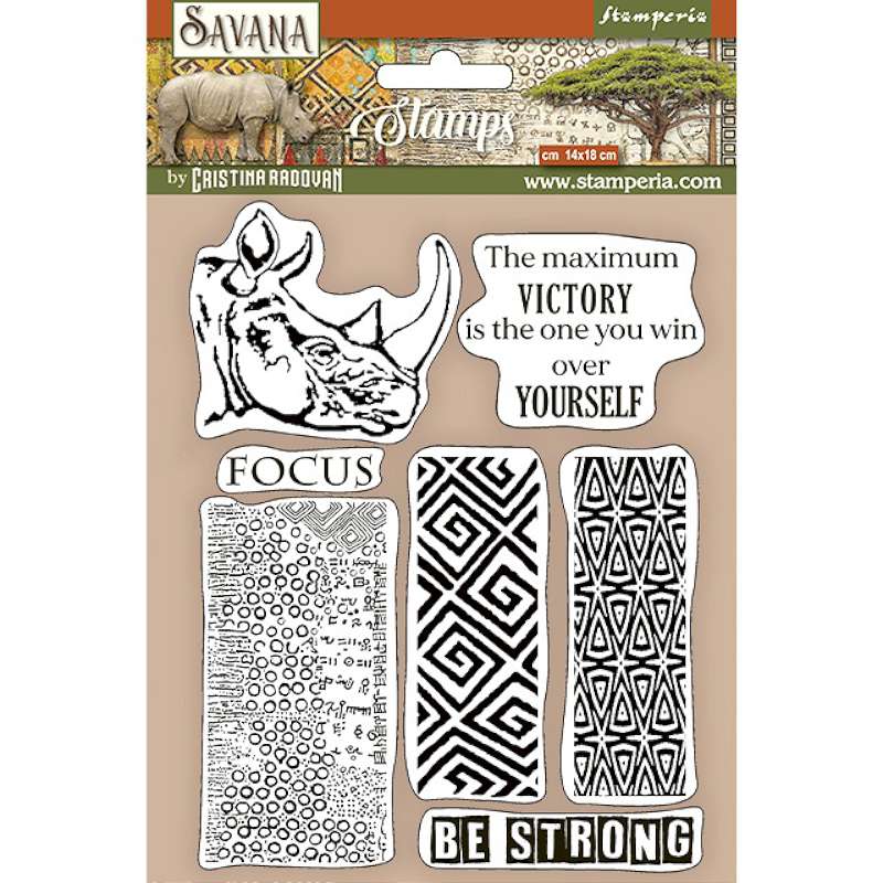 Stamperia Cling Rubber Stamp 5.5