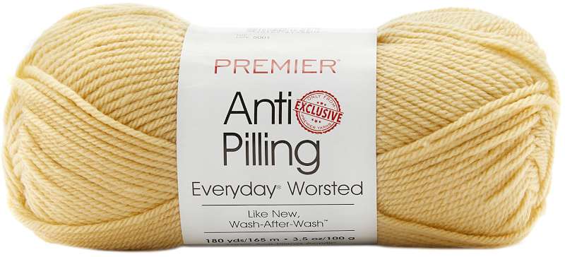Premier Yarns Anti-Pilling Everyday Worsted Solid Yarn-Butter
