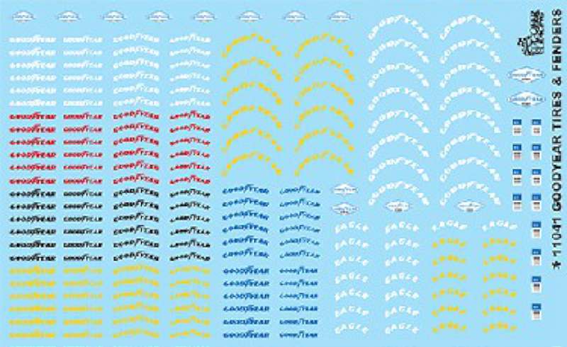 1/24-1/25 Goodyear Tire & Fender Logos