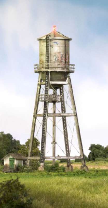 N Built-N-Ready Rustic Water Tower LED Lighted