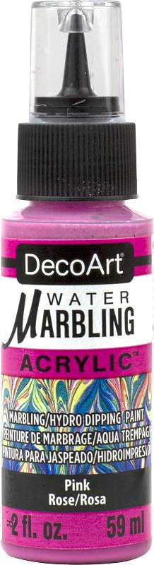 DecoArt Water Marbling Paint 2oz-Pink