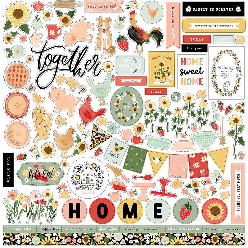 Homemade Cardstock Stickers 12