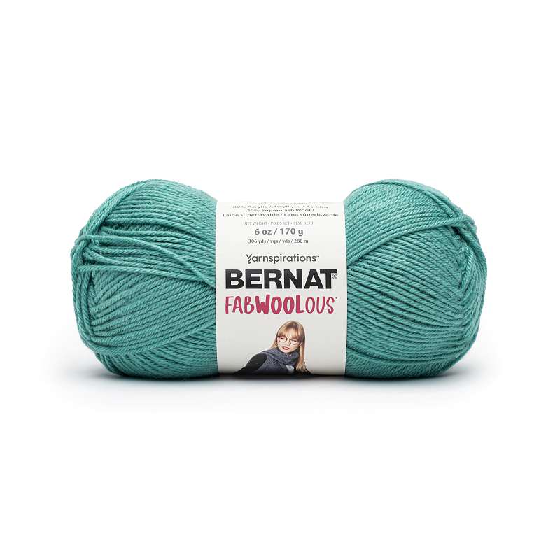 Bernat Fabwoolous Yarn-Teal