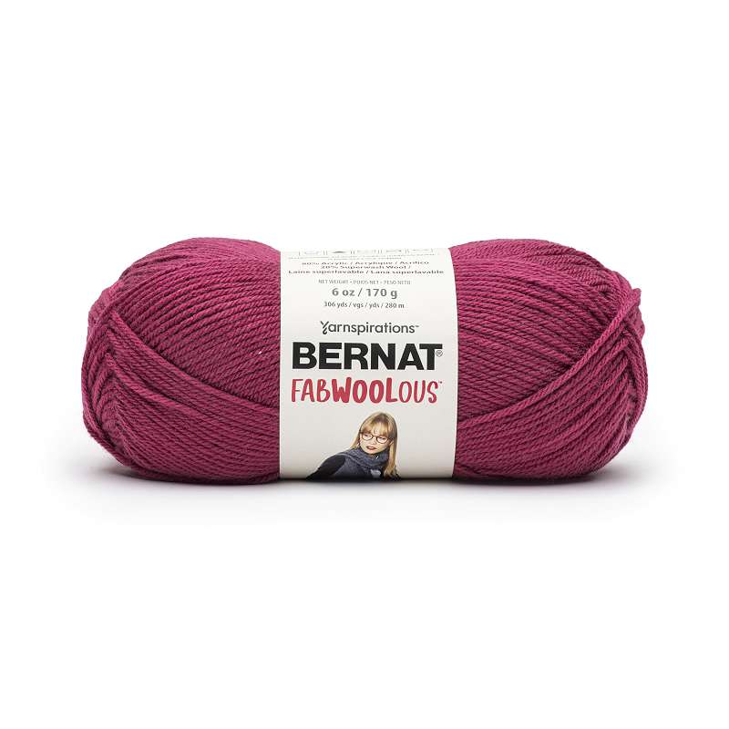 Bernat Fabwoolous Yarn-Fuchsia