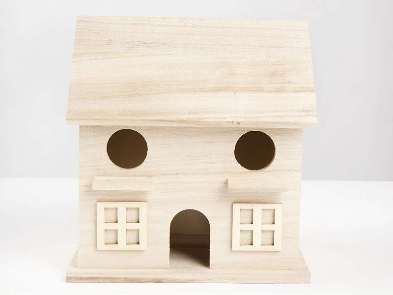 CousinDIY Unfinished Wood Birdhouse 6.5