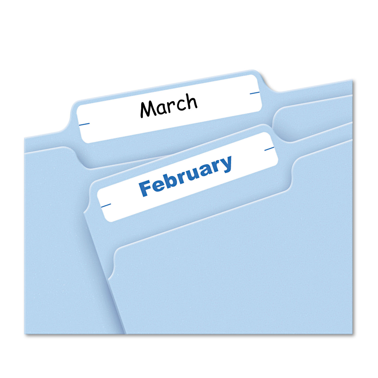 Avery® Print or Write File Folder Labels, 11/16 x 3 7/16, White, 252/Pack