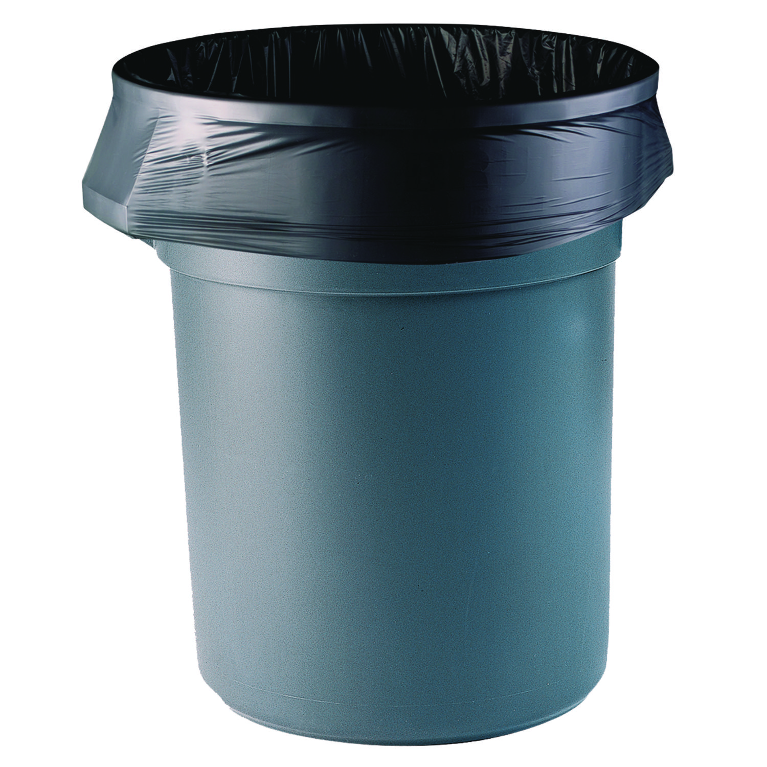 AccuFit® Accufit Low-Density Can Liners, 32 gal, 0.9 mil, 33 x 44, Black, 100/Ca