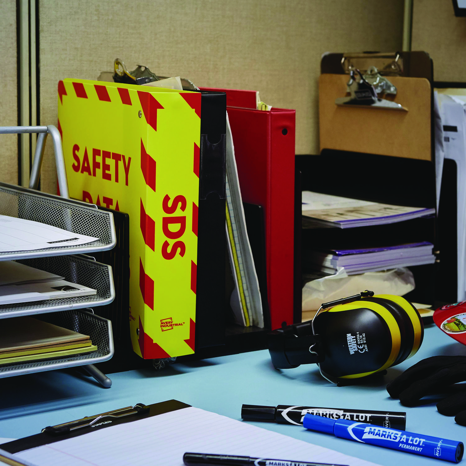 Avery® Heavy-Duty Preprinted Safety Data Sheet Binder, 2
