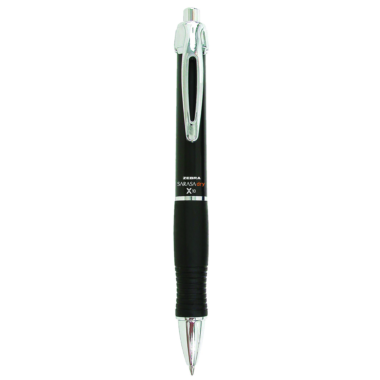 Zebra® GR8 Retractable Gel Pen, Black Ink, Medium, Dozen