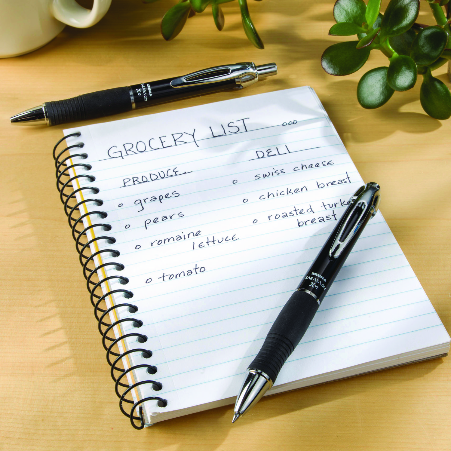 Zebra® GR8 Retractable Gel Pen, Black Ink, Medium, Dozen