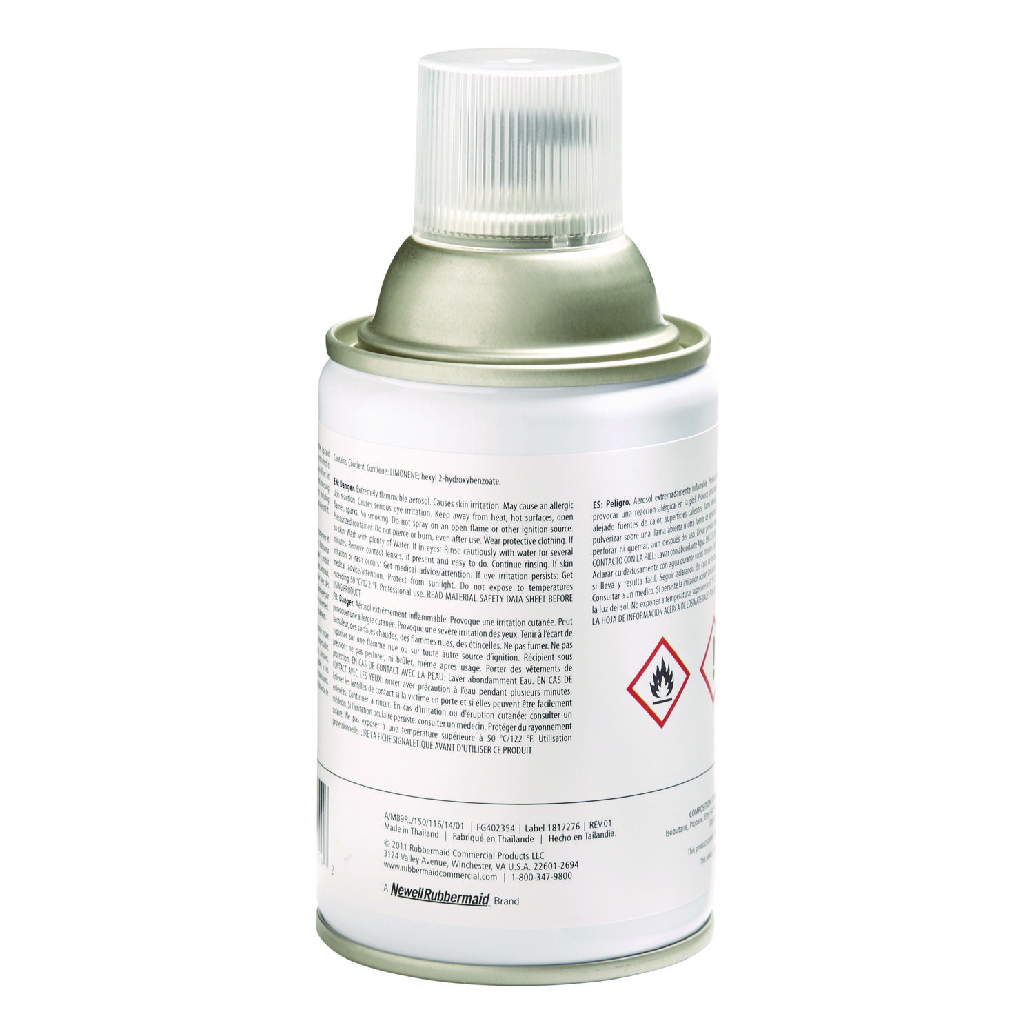 Rubbermaid® Commercial Microburst 9000 Air Freshener Refill, Linen Fresh, 5.3oz,