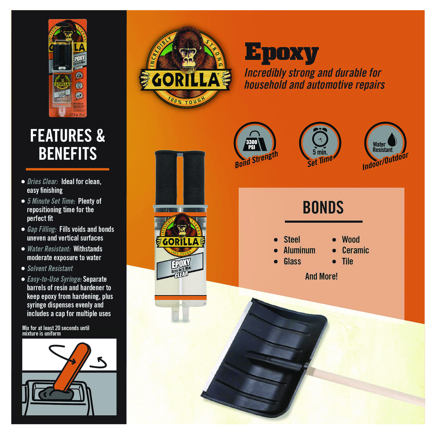 Gorilla Glue Epoxy Tube .85oz