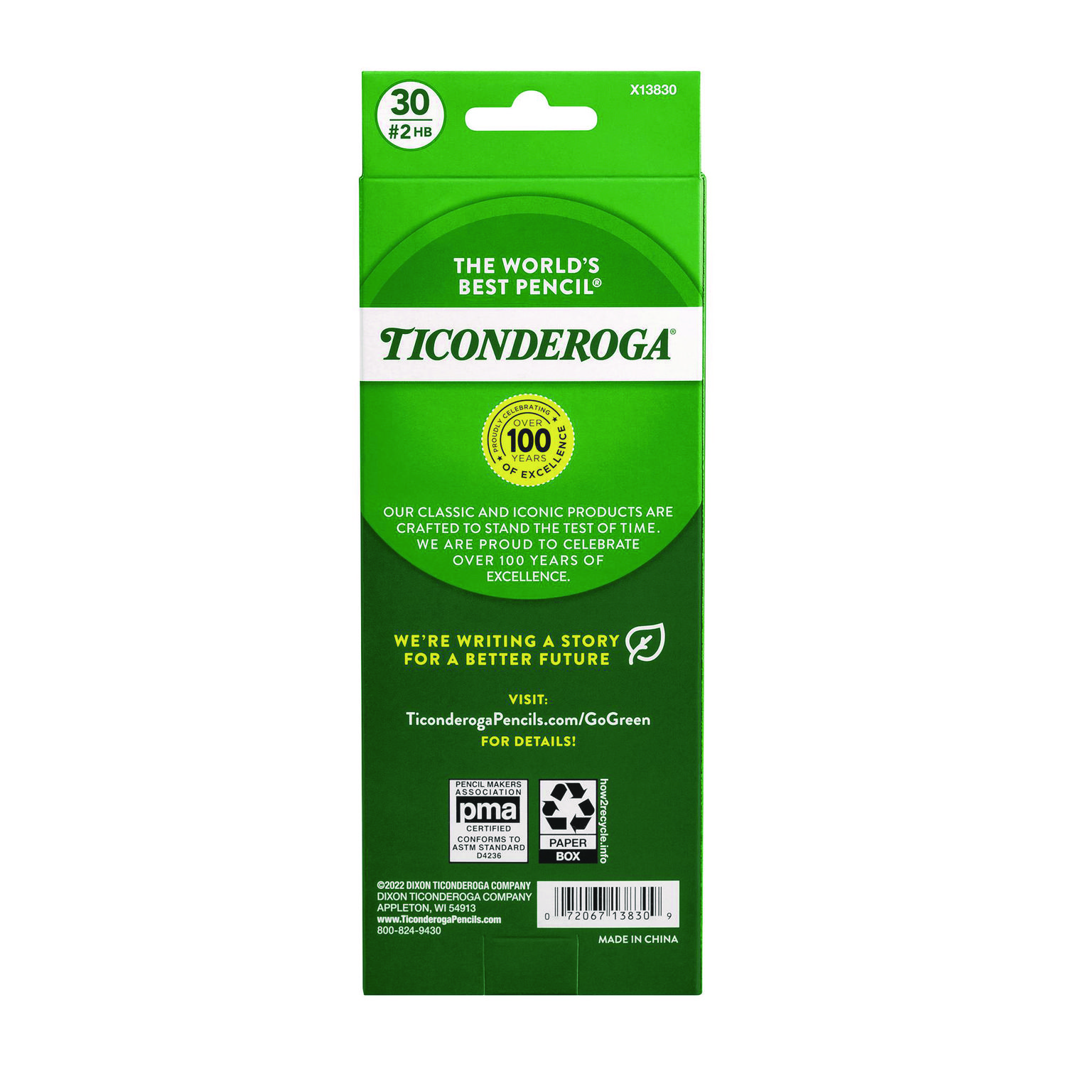 Ticonderoga #2 Pencils 30/Pkg Yellow