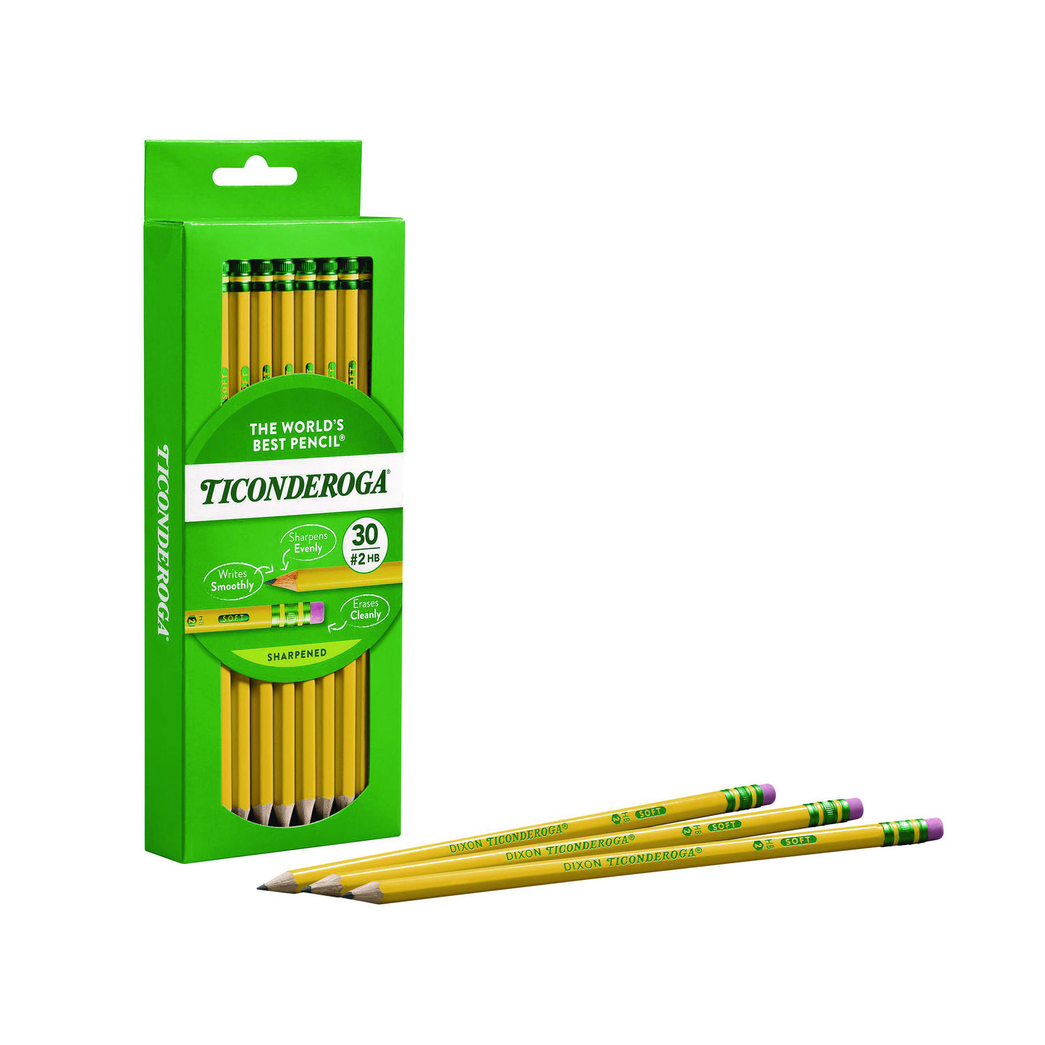 Ticonderoga #2 Pencils 30/Pkg Yellow