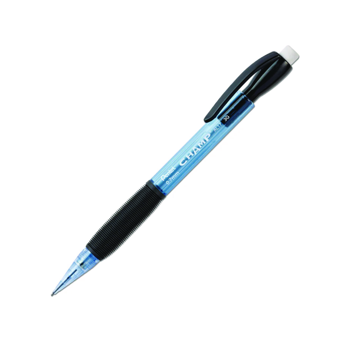 Pentel® Champ Mechanical Pencil, 0.7 mm, Blue Barrel, 24/Pack