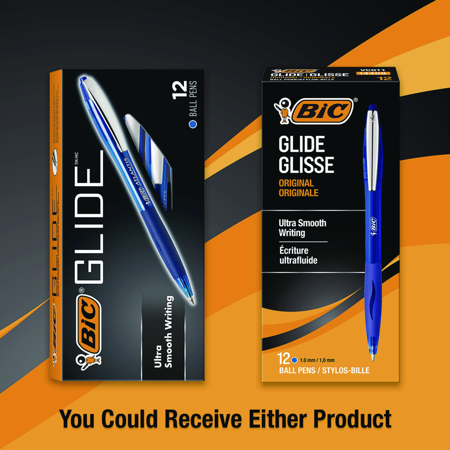 BIC® Atlantis Original Retractable Ballpoint Pen, Blue Ink, Medium, 1mm, Dozen