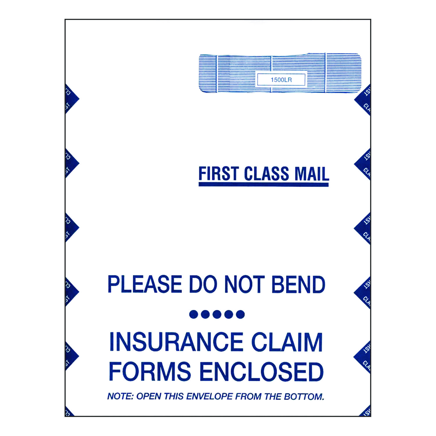 COMPLYRIGHT SELF-SEAL CMS-FORM WINDOW ENVELOPE, CHEESE BLADE FLAP, SELF-ADHESIVE