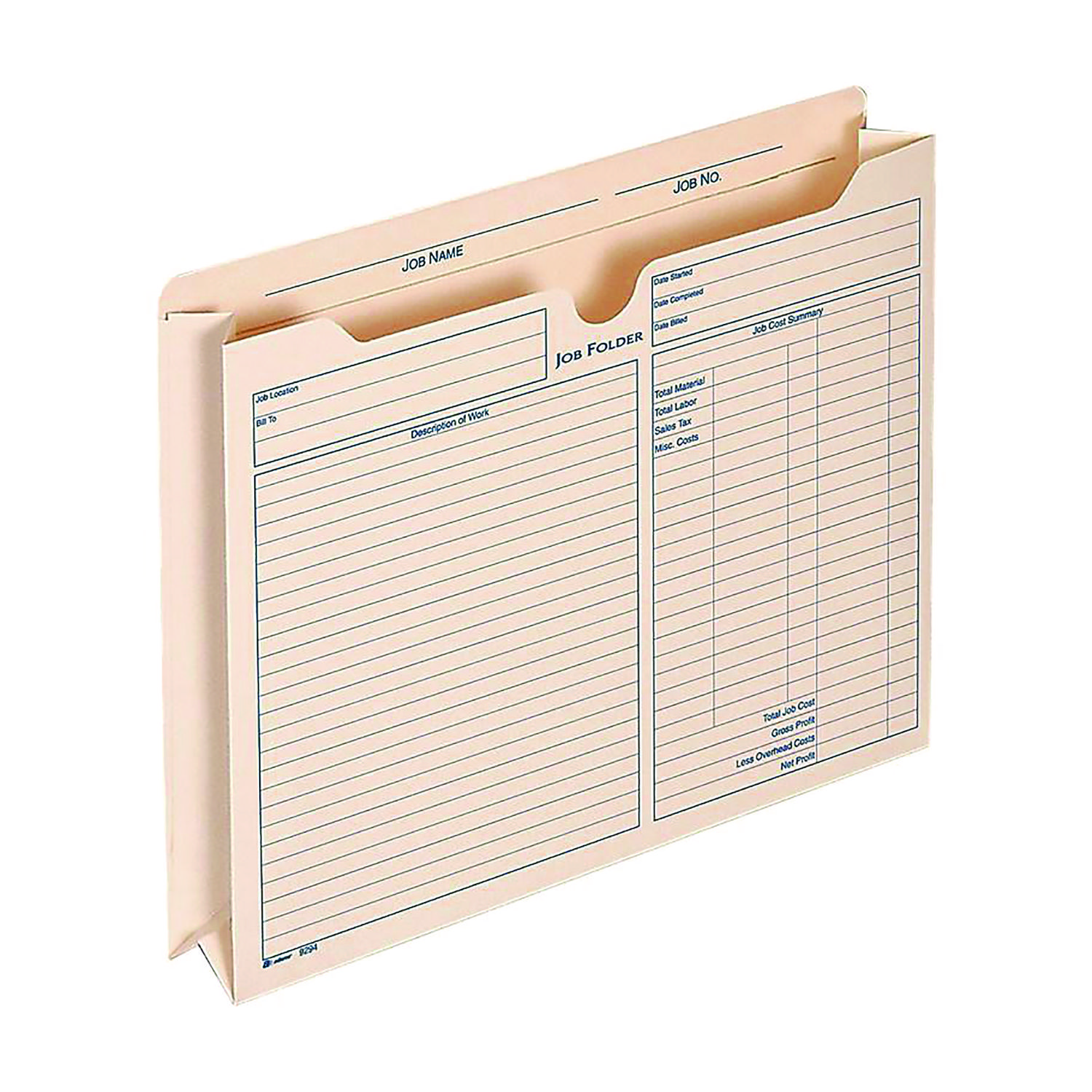 Pre-Printed Heavy-Duty Reinforced File Pocket, 2