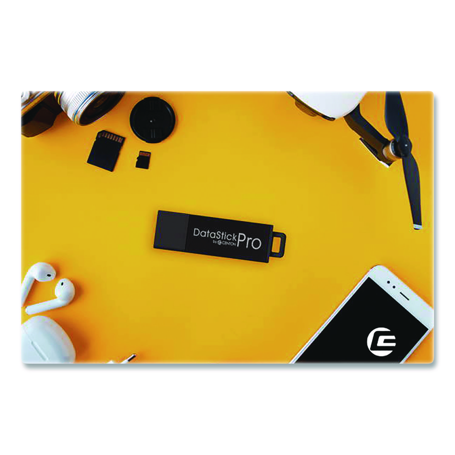 DataStick Pro USB 3.2 Type A Flash Drive, 64 GB, Black, 10/Pack