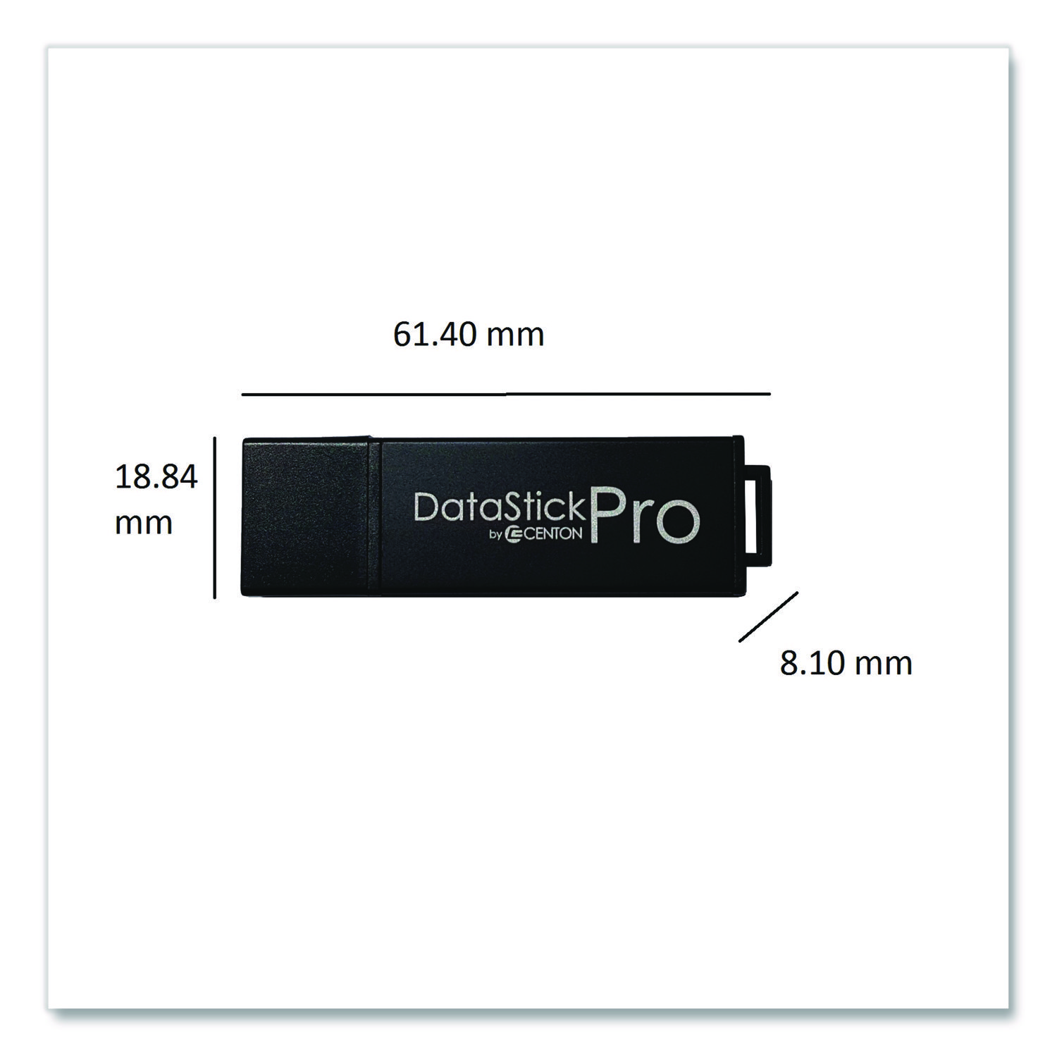 DataStick Pro USB 3.2 Type A Flash Drive, 64 GB, Black