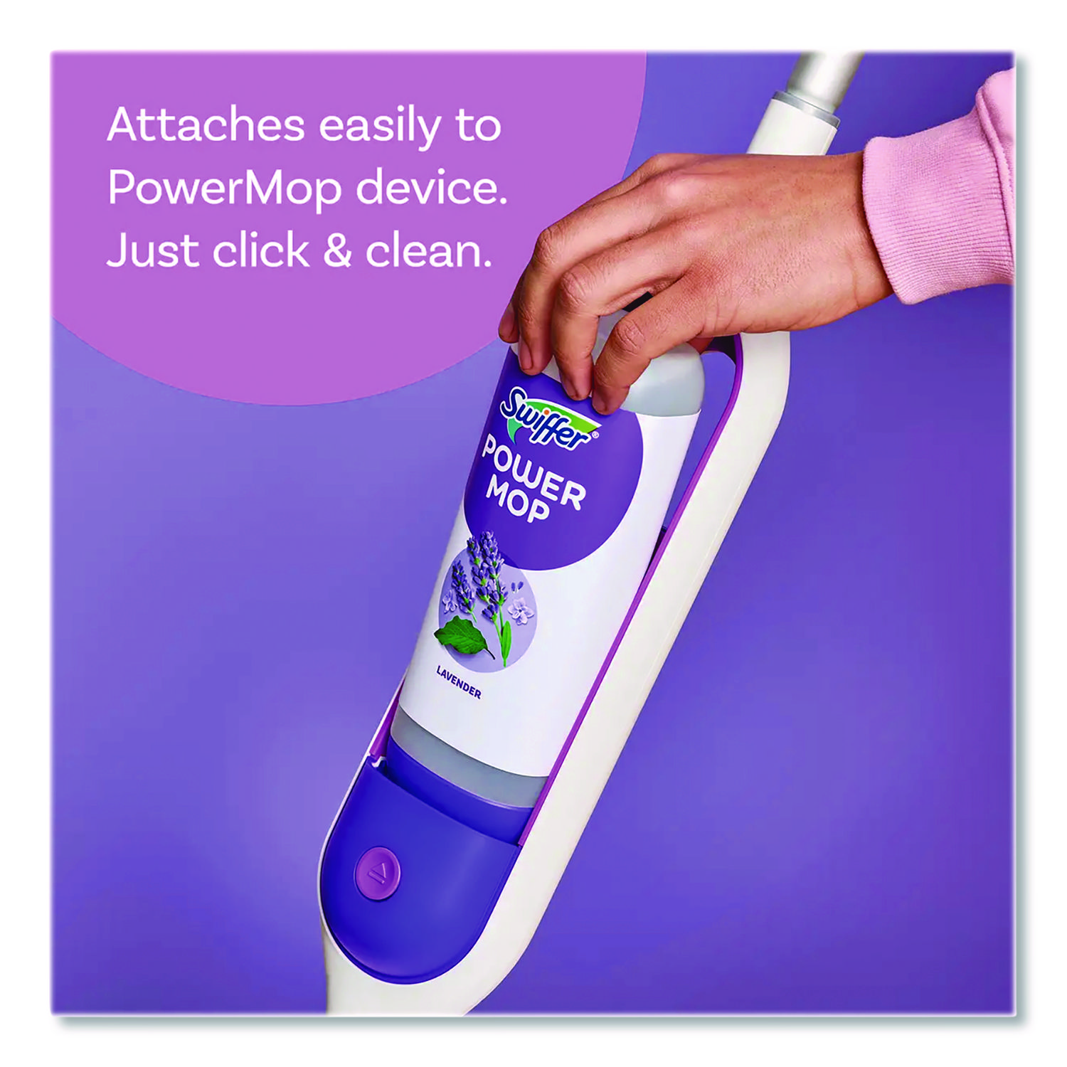 PowerMop Refill Cleaning Solution, Lavender Scent, 25.3 oz Refill Bottle, 2/Pack